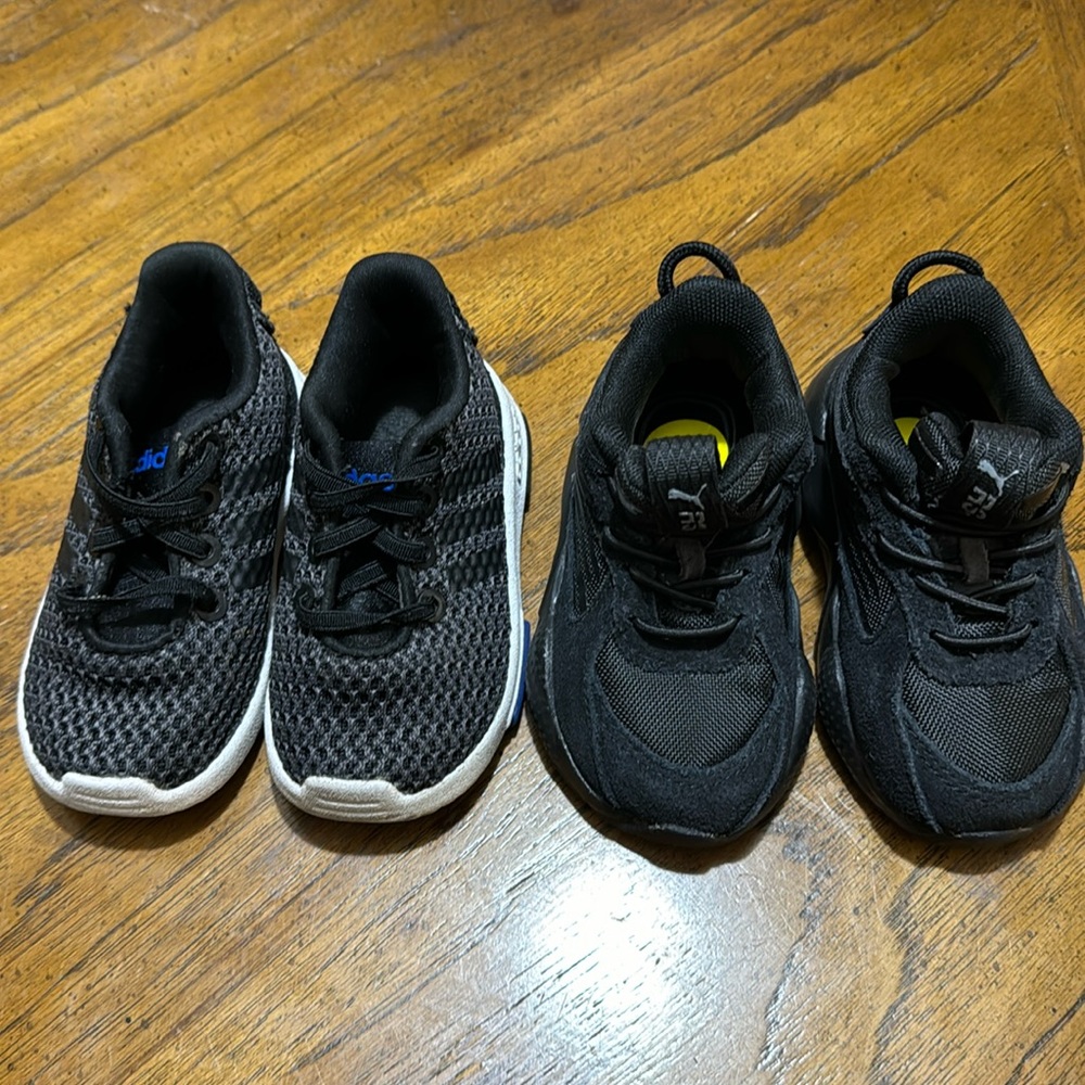 Lot of boys sneakers, Adidas and Puma infant size 5